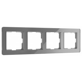 Рамка на 4 поста Werkel Acrylic (графит) W0042704