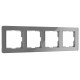 Рамка на 4 поста Werkel Acrylic (графит) W0042704