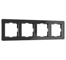 Рамка на 4 поста Werkel Acrylic (черный) W0042708