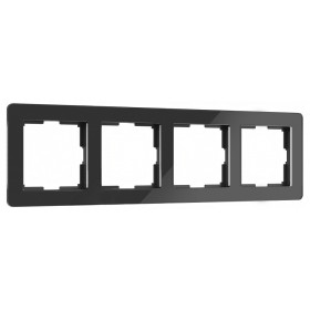 Рамка на 4 поста Werkel Acrylic (черный) W0042708