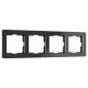 Рамка на 4 поста Werkel Acrylic (черный) W0042708