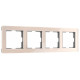 Рамка на 4 поста Werkel Acrylic (айвори) W0042743
