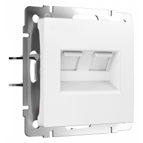 Розетка Ethernet RJ-45 без рамки Werkel белый матовый W1181161