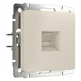 Розетка Ethernet RJ-45 без рамки Werkel айвори матовый W1181062