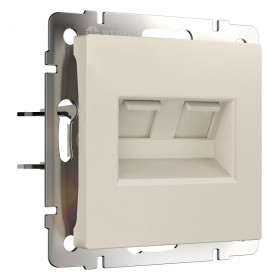 Розетка Ethernet RJ-45 без рамки Werkel айвори матовый W1181162
