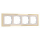 Рамка на 4 поста Werkel Baguette (айвори/латунь) W0042851