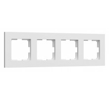 Рамка на 4 поста Werkel Slab (белый софт) W0042961