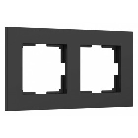 Рамка на 2 поста Werkel Slab (черный софт) W0022908