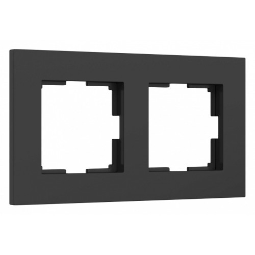 Рамка на 2 поста Werkel Slab (черный софт) W0022908