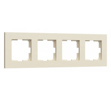 Рамка на 4 поста Werkel Slab (айвори софт) W0042962