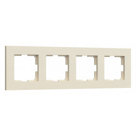 Рамка на 4 поста Werkel Slab (айвори софт) W0042962