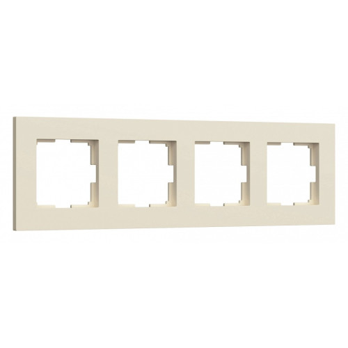 Рамка на 4 поста Werkel Slab (айвори софт) W0042962