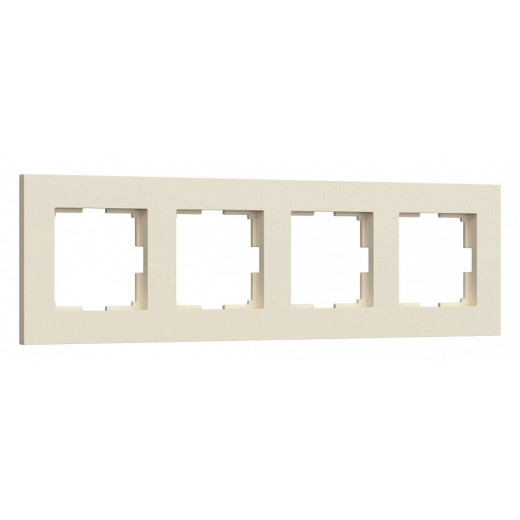 Рамка на 4 поста Werkel Slab (айвори софт) W0042962