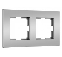 Рамка на 2 поста Werkel Slab (серебро софт) W0022965