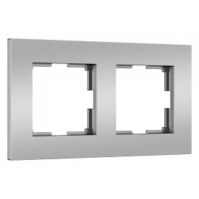 Рамка на 2 поста Werkel Slab (серебро софт) W0022965