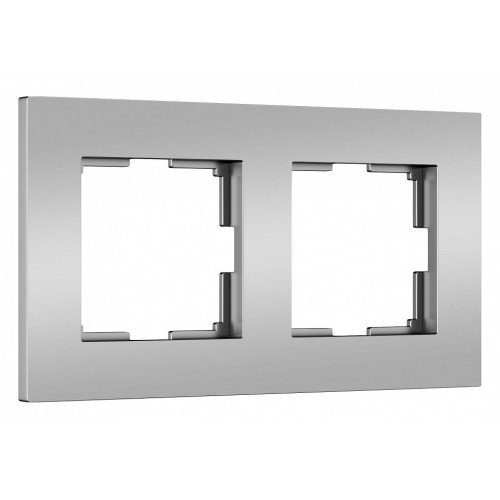 Рамка на 2 поста Werkel Slab (серебро софт) W0022965
