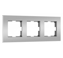 Рамка на 3 поста Werkel Slab (серебро софт) W0032965