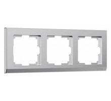 Рамка на 3 поста Werkel Stark (серебряный матовый) W0031865