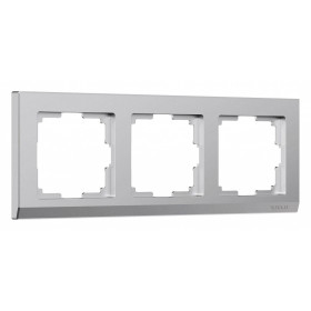 Рамка на 3 поста Werkel Stark (серебряный матовый) W0031865