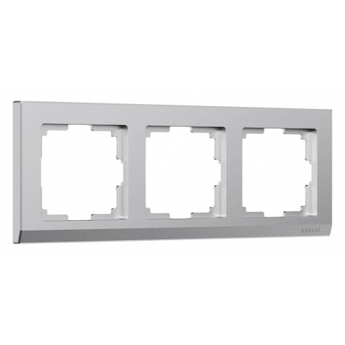 Рамка на 3 поста Werkel Stark (серебряный матовый) W0031865