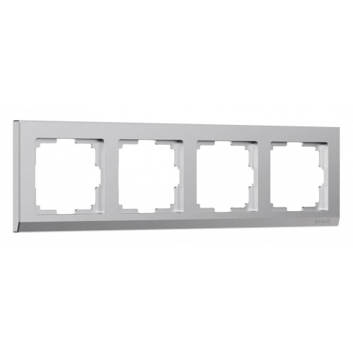 Рамка на 4 поста Werkel Stark (серебряный матовый) W0041865