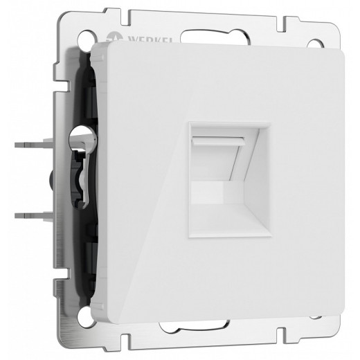 Розетка Ethernet RJ-45 без рамки Werkel белый акрил W1181041