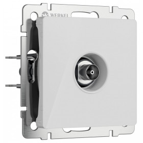 ТВ-розетка без рамки Werkel белый акрил W1183041