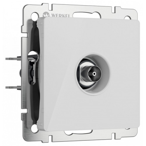 ТВ-розетка без рамки Werkel белый акрил W1183041