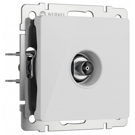 ТВ-розетка без рамки Werkel белый акрил W1183041