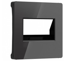 Накладка для розетки Ethernet RJ-45 Werkel черный акрил W1191148