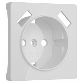 Накладка для розетки с заземлением и 2хUSB Werkel белый акрил W1179541