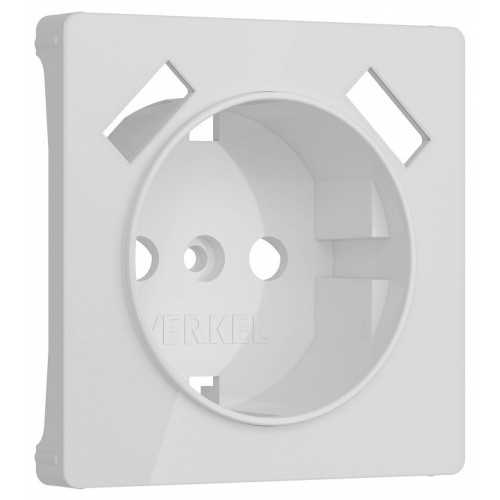 Накладка для розетки с заземлением и 2хUSB Werkel белый акрил W1179541
