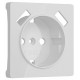 Накладка для розетки с заземлением и 2хUSB Werkel белый акрил W1179541