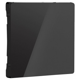 Клавиша для выключателя перекрестного Werkel черный акрил W1119048