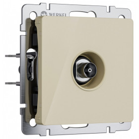 ТВ-розетка без рамки Werkel айвори акрил W1183043