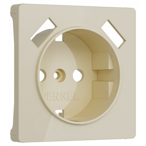 Накладка для розетки с заземлением и 2хUSB Werkel айвори акрил W1179543