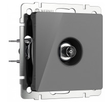 ТВ-розетка без рамки Werkel графит акрил W1183044