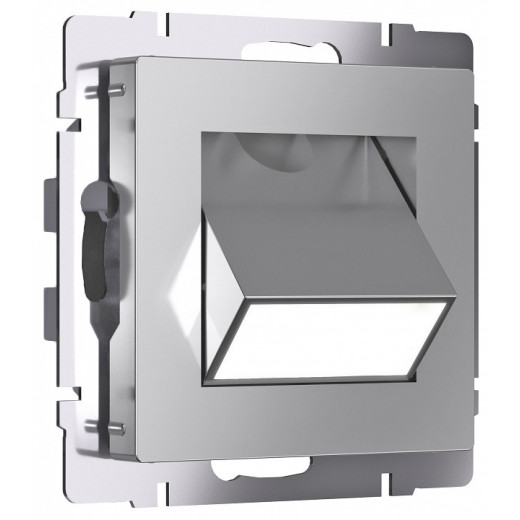 Заглушка для поста с подсветкой, без рамки Werkel серебряные W1154706