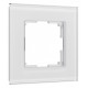 Рамка на 1 пост Werkel Senso (белый, стекло soft-touch) W0013101