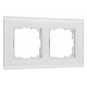 Рамка на 2 поста Werkel Senso (белый, стекло soft-touch) W0023101