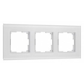 Рамка на 3 поста Werkel Senso (белый, стекло soft-touch) W0033101
