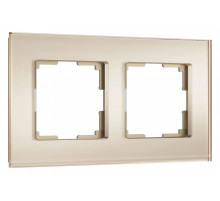 Рамка на 2 поста Werkel Senso (шампань, стекло soft-touch) W0023111