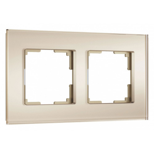 Рамка на 2 поста Werkel Senso (шампань, стекло soft-touch) W0023111