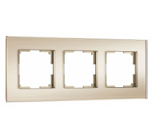 Рамка на 3 поста Werkel Senso (шампань, стекло soft-touch) W0033111