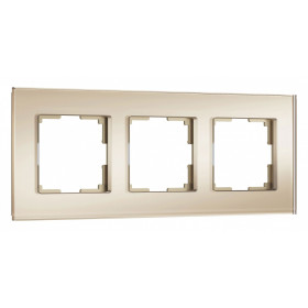 Рамка на 3 поста Werkel Senso (шампань, стекло soft-touch) W0033111