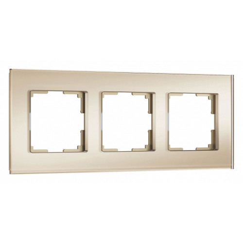 Рамка на 3 поста Werkel Senso (шампань, стекло soft-touch) W0033111