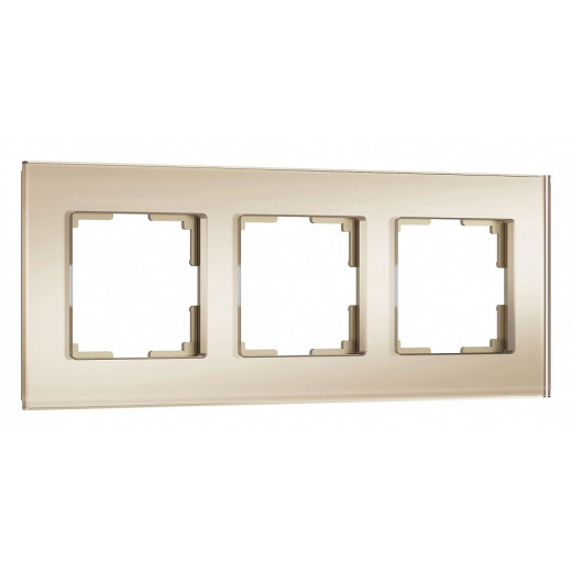 Рамка на 3 поста Werkel Senso (шампань, стекло soft-touch) W0033111