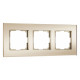 Рамка на 3 поста Werkel Senso (шампань, стекло soft-touch) W0033111