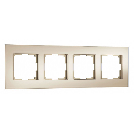 Рамка на 4 поста Werkel Senso (шампань, стекло soft-touch) W0043111