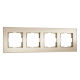 Рамка на 4 поста Werkel Senso (шампань, стекло soft-touch) W0043111
